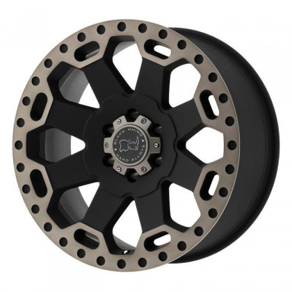 Alloy wheel Matte Black/Machined Warlord Black Rhino