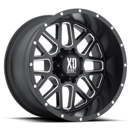 Alloy wheel XD820 Grenade Satin Black Milled XD Series