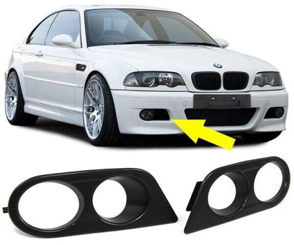 Boční mřížky nárazníku pro mlhovky BMW E46 1998-2006 pro M-paket nárazník