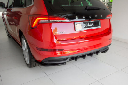 Difuzor zadního nárazníku Škoda Scala 2019 - carbon look