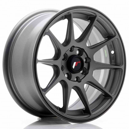 JR Wheels JR11 15x7 ET30 4x100/108 Matt Gun Metal