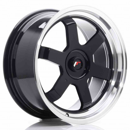 JR Wheels JR12 17x8 ET35 Blank Gloss Black