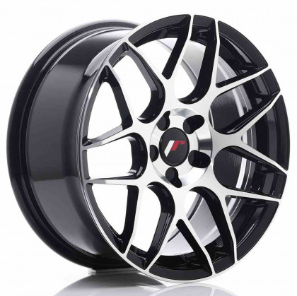 JR Wheels JR18 17x8 ET35 5H Blank Black Machined