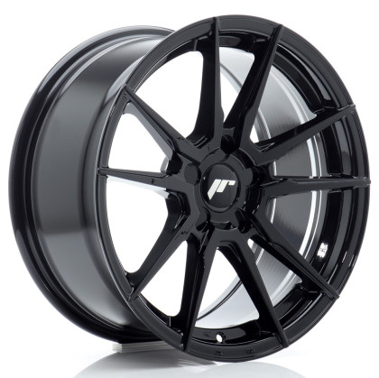 JR Wheels JR21 17x8 ET20-35 5H BLANK Gloss Black