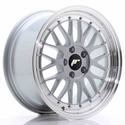 JR Wheels JR23 17x8 ET20 5x120 Hyper Silver w/Machined Lip