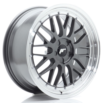 JR Wheels JR23 19x8 ET20-40 5H BLANK Hyper Gray w/Machined Lip