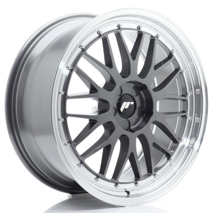 JR Wheels JR23 20x8 ET20-40 5H BLANK Hyper Gray w/Machined Lip