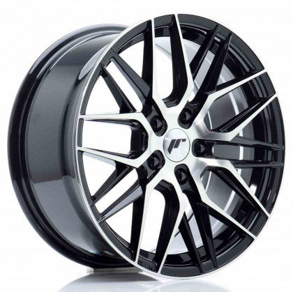 JR Wheels JR28 17x8 ET40 5x112 Gloss Black Machined Face