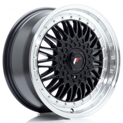 JR Wheels JR9 17x7,5 ET35 4x100/108 Gloss Black w/Machined Lip