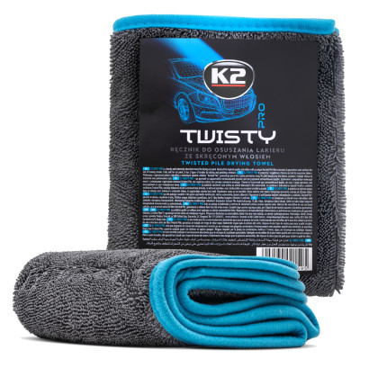 K2 TWISTY PRO Utěrka na sušení auta s kroucenými štětinami, 40x60cm 40x60cm 600/sqm