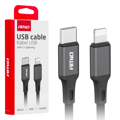 Kabel 'USB-C na Lightning 20W 100cm FullLINK AMIO-03904