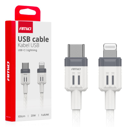 Kabel 'USB-C na Lightning 20W 100cm FullLINK AMIO-03910