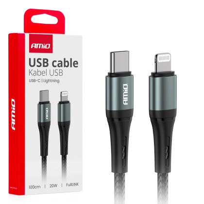 Kabel 'USB-C na Lightning 20W 100cm FullLINK AMIO-03916