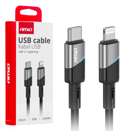 Kabel 'USB-C na Lightning 20W 100cm FullLINK AMIO-03928