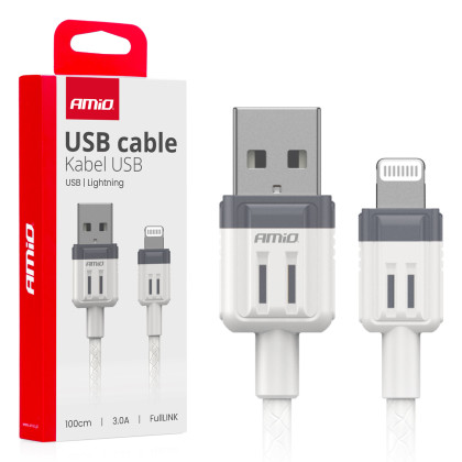 Kabel USB na Lightning 3A 100cm FullLINK AMIO-03907