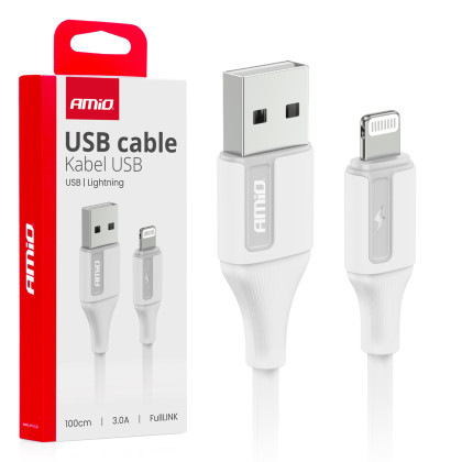 Kabel USB na Lightning 3A 100cm FullLINK AMIO-03919