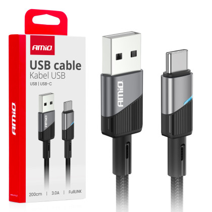 Kabel USB na USB-C 3A 200cm FullLINK AMIO-03924