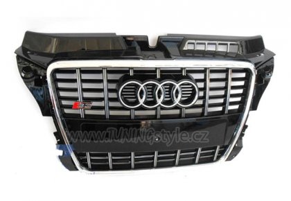 Maska Audi A3 S3 8P 08-10 piano black/chrom