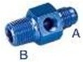 Nypel AN6-1/4NPT z wejściem na czujnik 1/8NPT