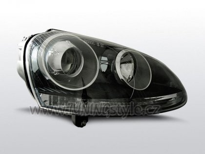 Přední světla čirá VW Golf V / 5 R32 look černá