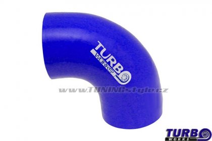 Silikonová hadice, koleno TurboWorks Blue 90° 67mm