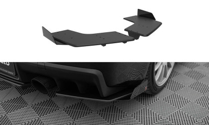 Splittery zadní boční Street Pro + flaps Mitsubishi Lancer EVO X černo červené