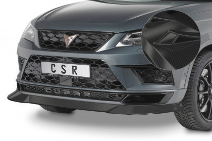 Spoiler pod přední nárazník CSR CUP - Cupra Ateca carbon look lesklý