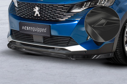 Spoiler pod přední nárazník CSR CUP pro Peugeot 5008 II - carbon look lesklý