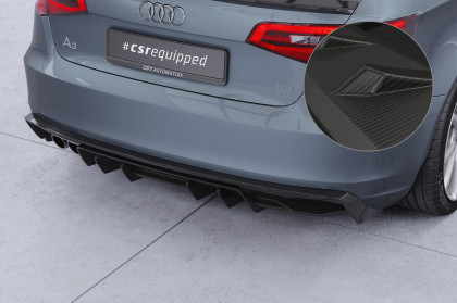 Spoiler pod zadní nárazník, difuzor CSR pro Audi A3 8V 2012-2016 - carbon look matný