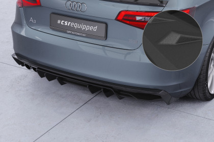 Spoiler pod zadní nárazník, difuzor CSR pro Audi A3 8V 2012-2016 - černá struktura