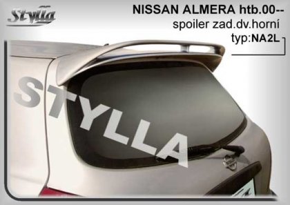 Spoiler zadní dveří horní - dvojitý, křídlo Stylla Nissan Almera htb 00-