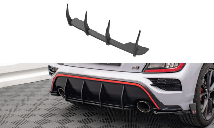 Spoiler zadního nárazníku Street pro Hyundai Kona N Mk1 černo červený