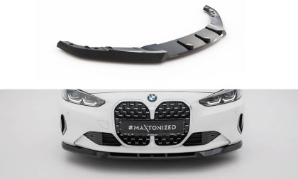 Spojler pod nárazník lipa BMW 4 Coupe / Cabrio G22 / G23 černý lesklý plast