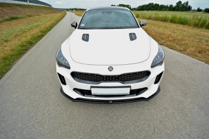 Spojler pod nárazník lipa V.2 KIA STINGER GT 17- černý lesklý plast