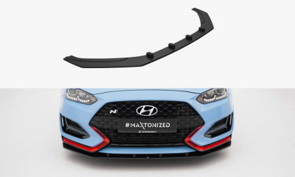 Street pro spojler pod nárazník lipa Hyundai Veloster N Mk2 černo červený