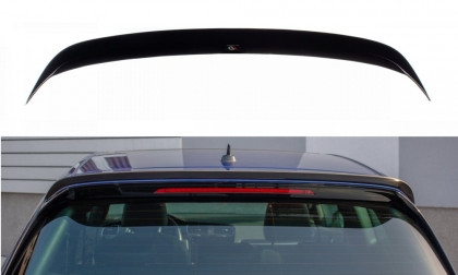 Střešní spoiler V.3 VW Golf 7 R facelift černý lesklý plast