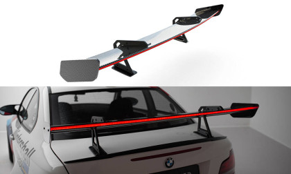 Zadní spoiler křídlo + LED BMW 1 M E82 carbon - horní úchycení