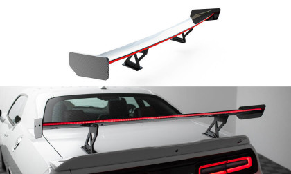 Zadní spoiler křídlo + LED Dodge Challenger Mk3 carbon