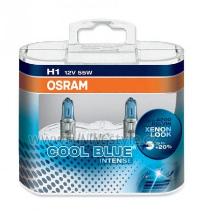 Žárovka Osram COOL BLUE Intense H1 12V/55W DUO