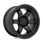 Alloy wheel D750 Block Matte Black W/ Black Ring Fuel