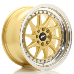 JR Wheels JR26 16x8 ET25 4x100/108 Gold w/Machined Lip