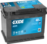 Akumulátor EXIDE 60AH 680A AGM