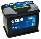 Akumulátor EXIDE EXCELL L+ 62AH/540A