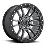 Alloy wheel D680 Rebel 6 Matte Gun Metal/Black Ring Fuel