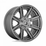 Alloy wheel D710 Rogue Platinum Brushed GUN Metal Tinted Clear Fuel