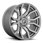 Alloy wheel D713 Rage Brushed Gun Metal/Tinted Clear Fuel