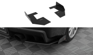 Flaps pro Splittery zadní boční Mitsubishi Lancer EVO X černo červené