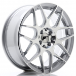 JR Wheels JR18 17x7 ET40 4x100 Silver Machined Face