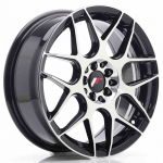 JR Wheels JR18 17x7 ET40 5x100/114 Gloss Black Machined