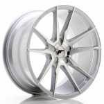 JR Wheels JR21 19x9,5 ET20-40 5H BLANK Silver Machined Face